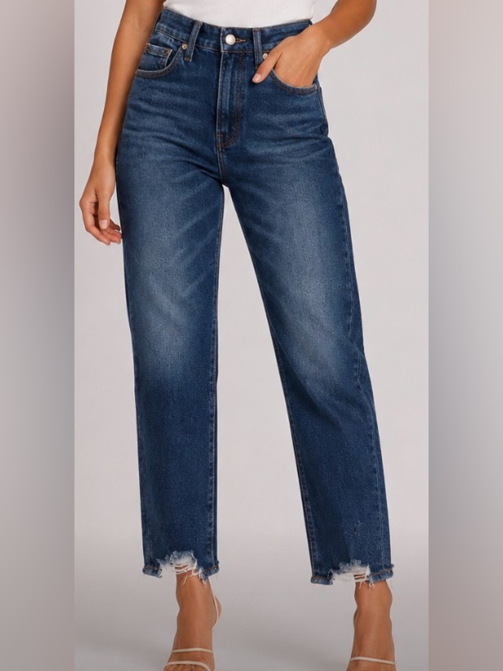 Good American Good Legs Straight Leg Jeans Indigo765 Size 2 | 26 NWT